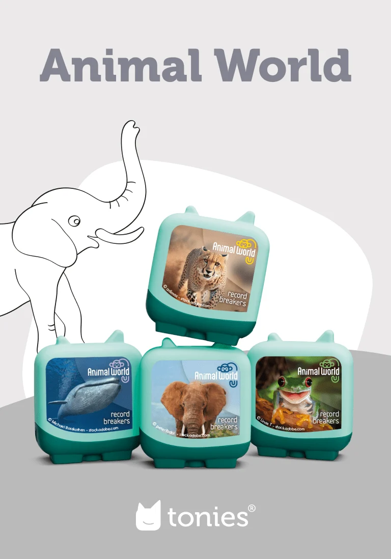 tonies 4 Pack – Animal World Record Breakers Pocket Tonies - Image 2