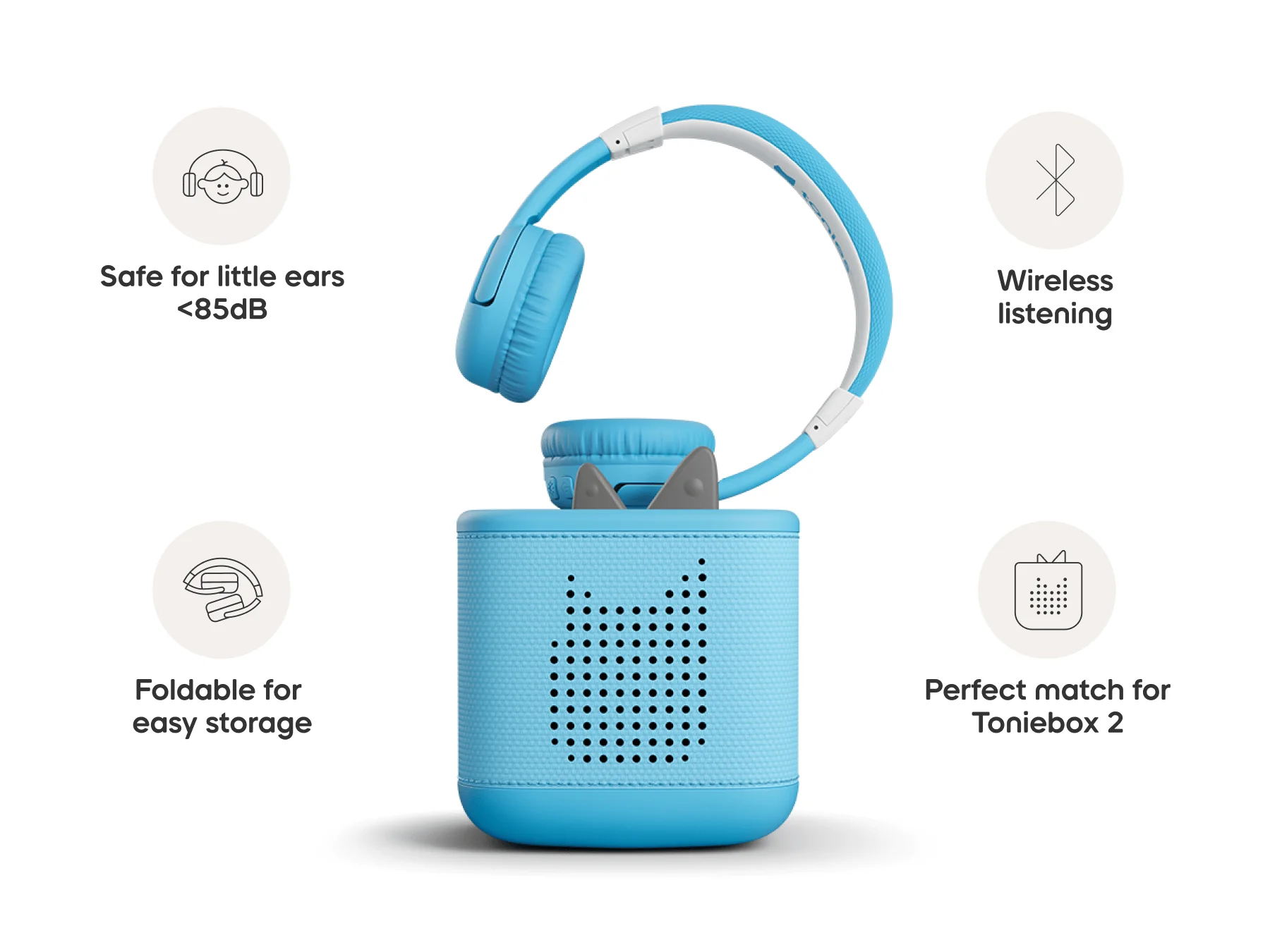 tonies Bluetooth Headphones: Sky Blue - Image 4