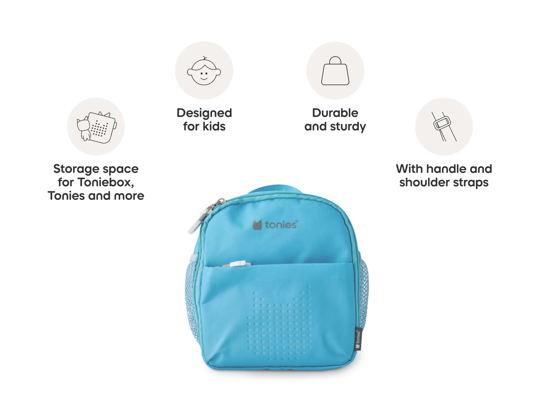 tonies Sky Blue – Classic Backpack Bag - Image 4
