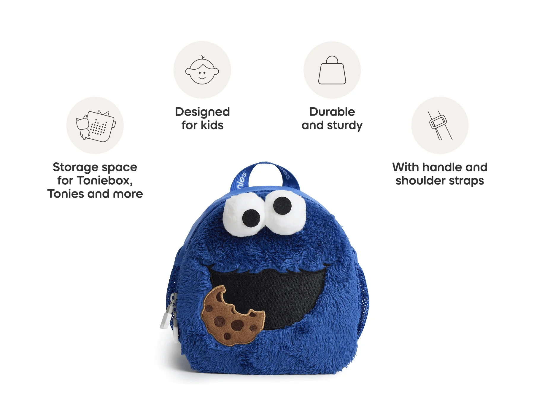 tonies Toniebox Sesame Street Cookie Monster Backpack - Image 4