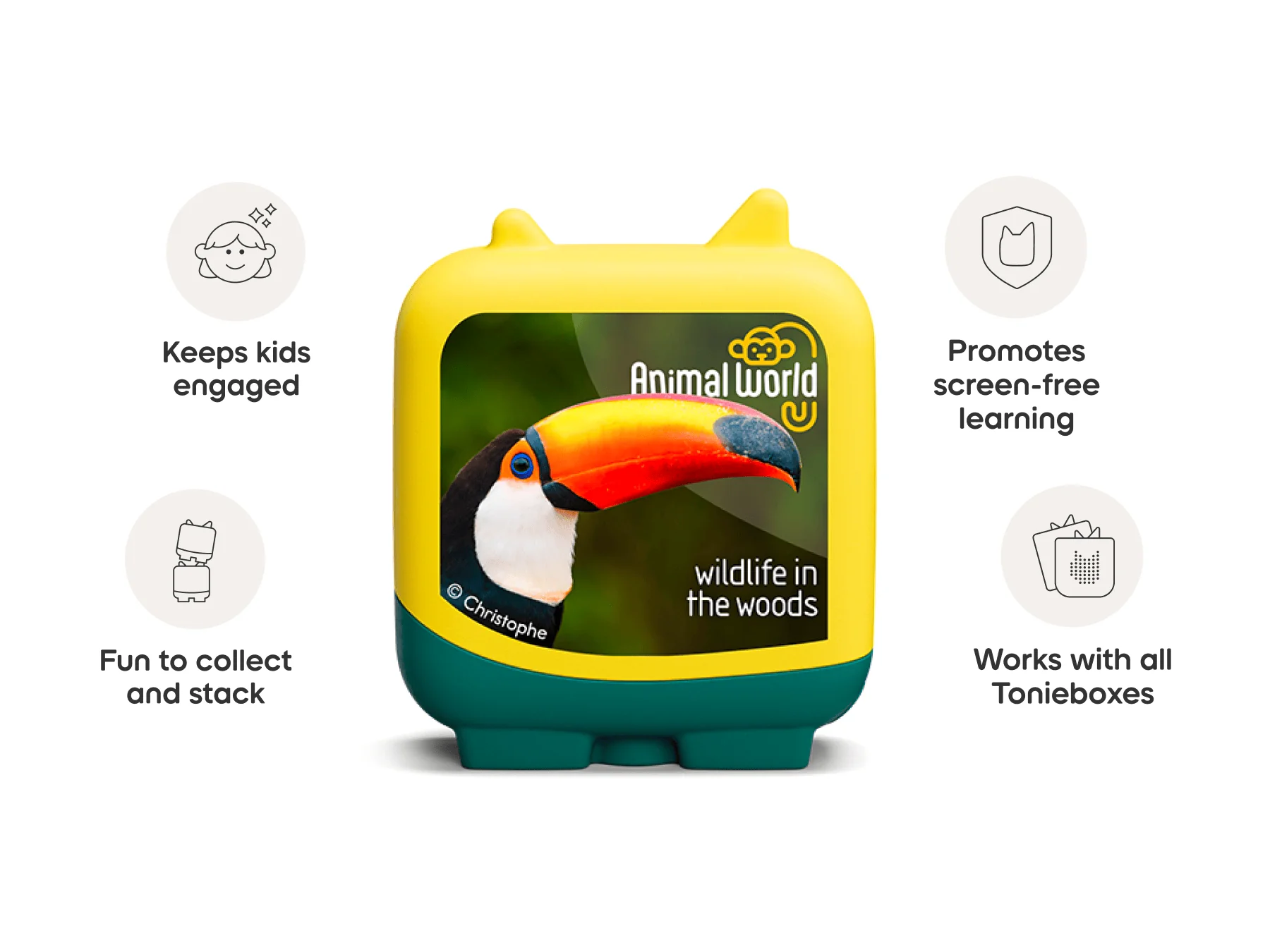 tonies 4 Pack – Animal World Wildlife in the Woods Pocket Tonies - Image 9