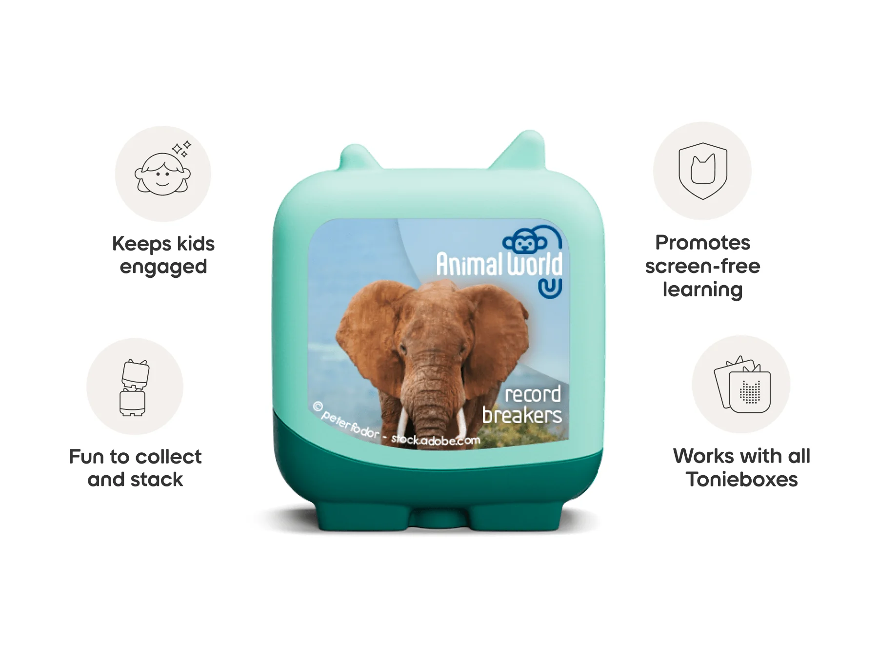 tonies 4 Pack – Animal World Record Breakers Pocket Tonies - Image 10