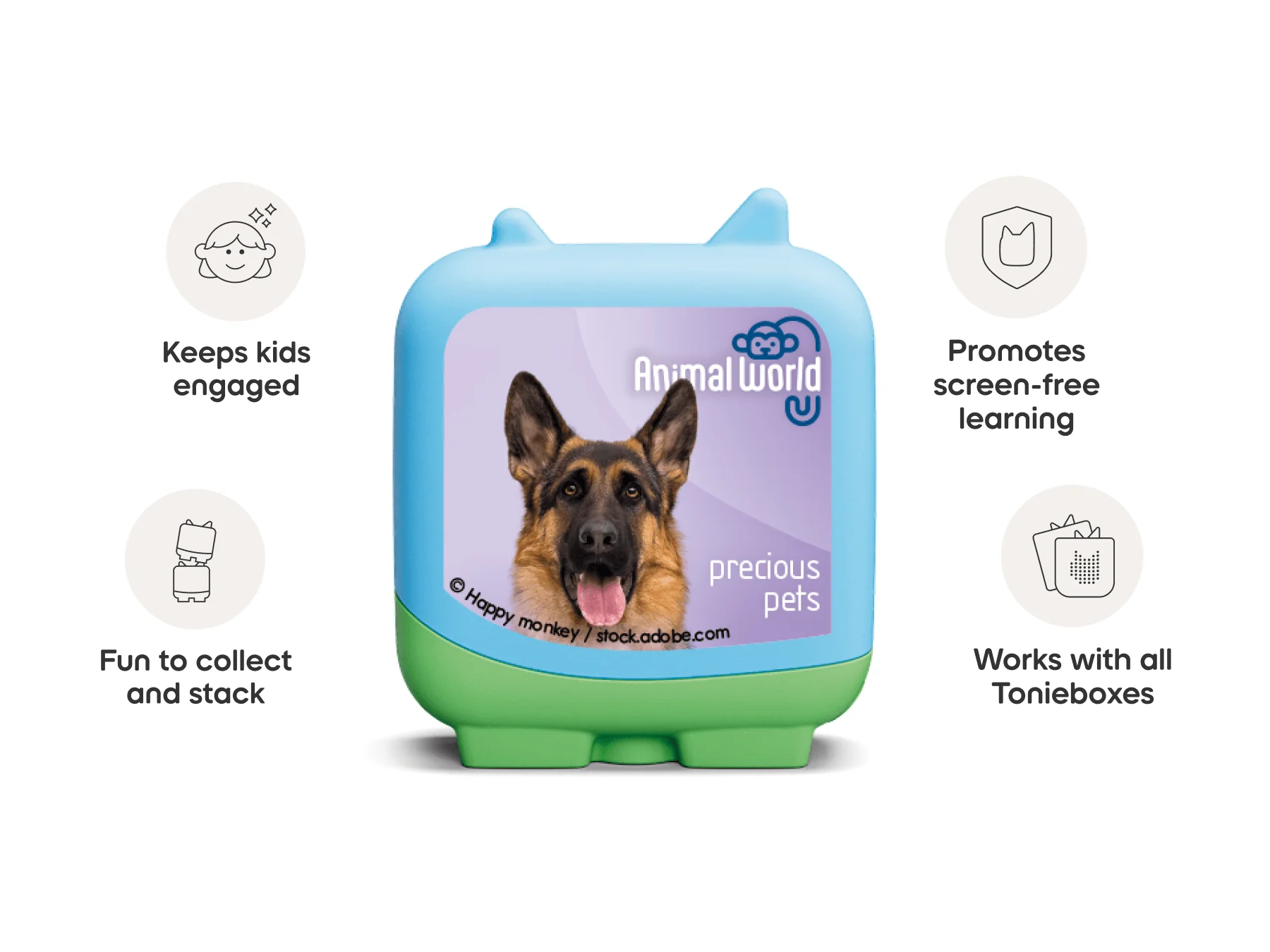 tonies 4 Pack – Animal World Precious Pets Pocket Tonies Brush - Image 9