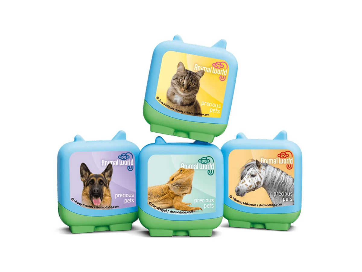 tonies 4 Pack – Animal World Precious Pets Pocket Tonies Brush - Image 3