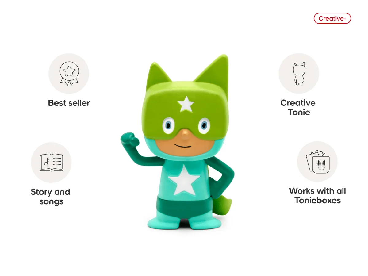 tonies Turquoise & Green Superhero Creative Tonie - Image 6