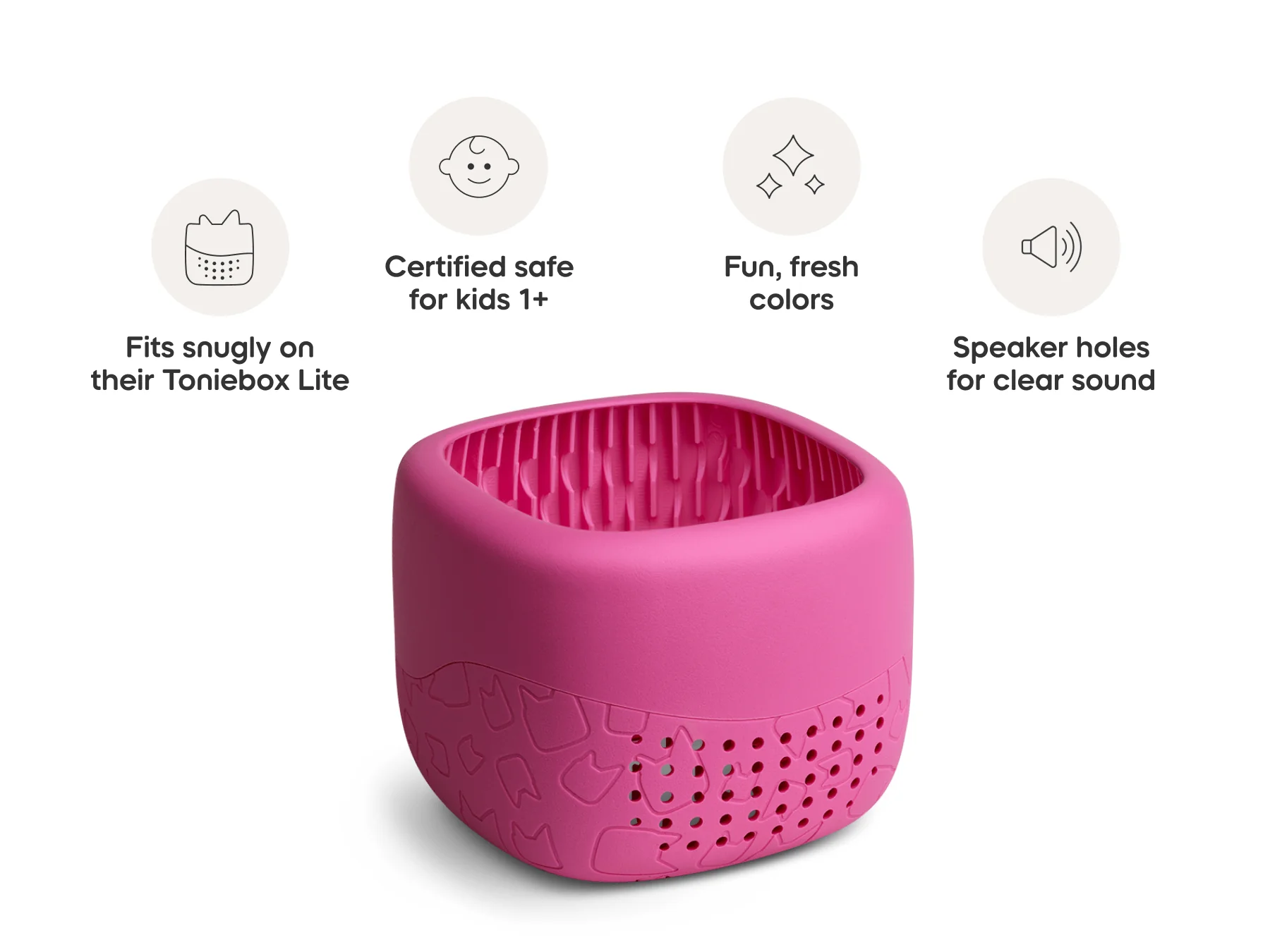 tonies Toniebox Lite Cover: Berry Pink - Image 4