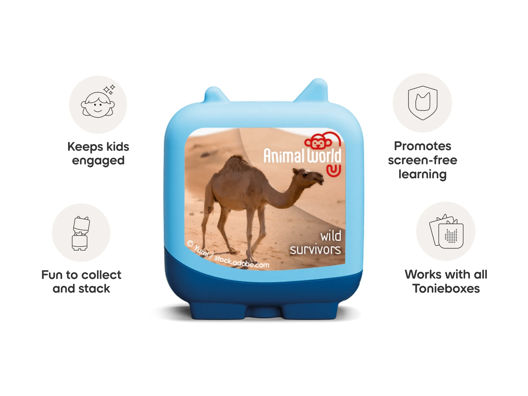 tonies 4 Pack – Animal World Wild Survivors Pocket Tonies - Image 9
