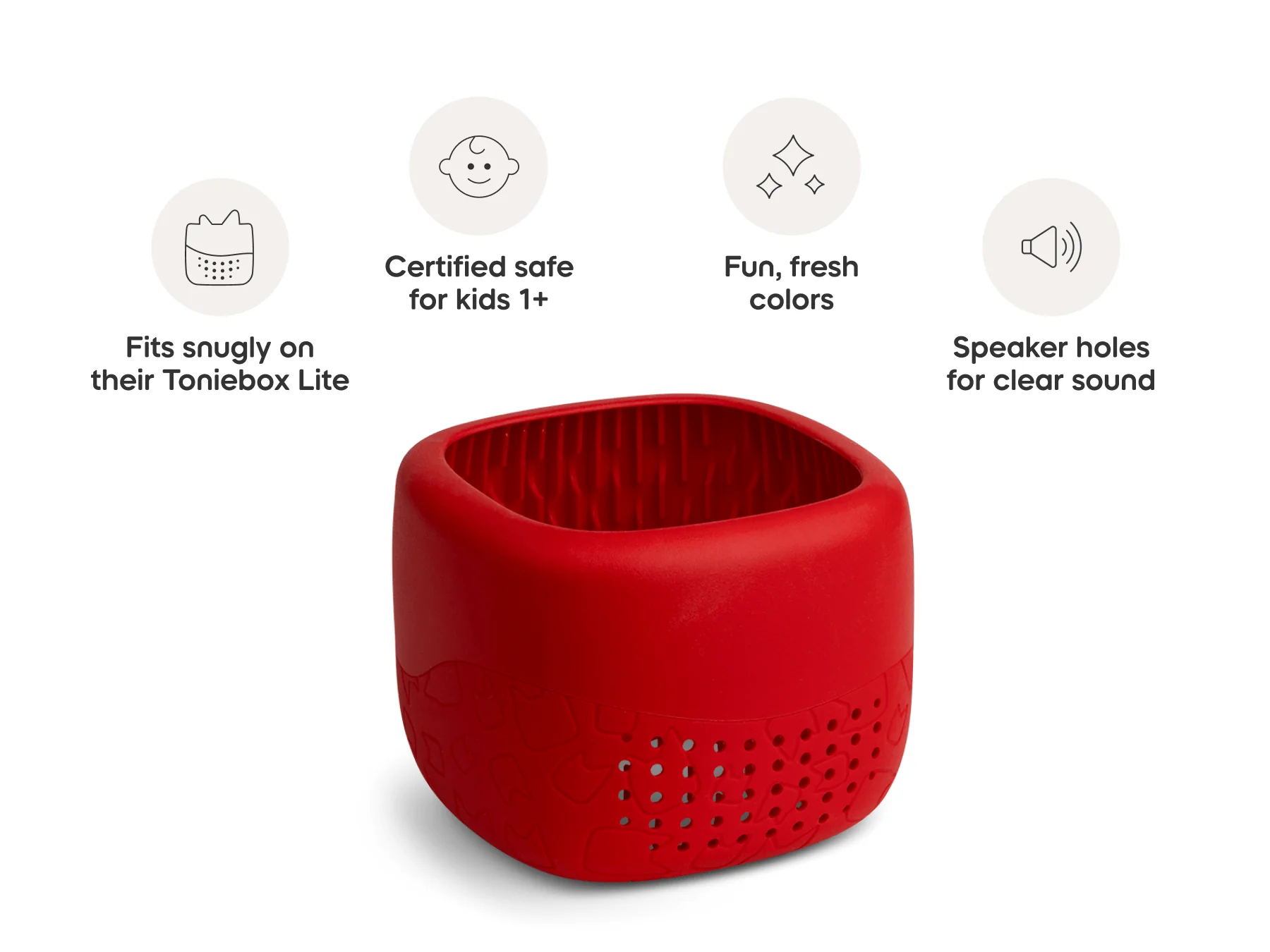 tonies Toniebox Lite Cover: Sunset Red - Image 4
