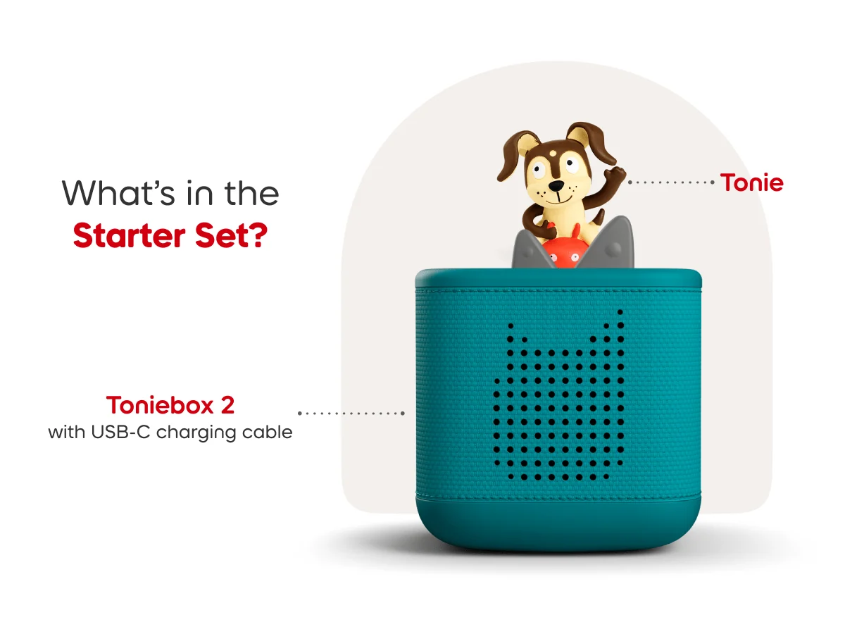 tonies Playtime Puppy Toniebox 2 Starter Set- Tropical Teal - Image 6