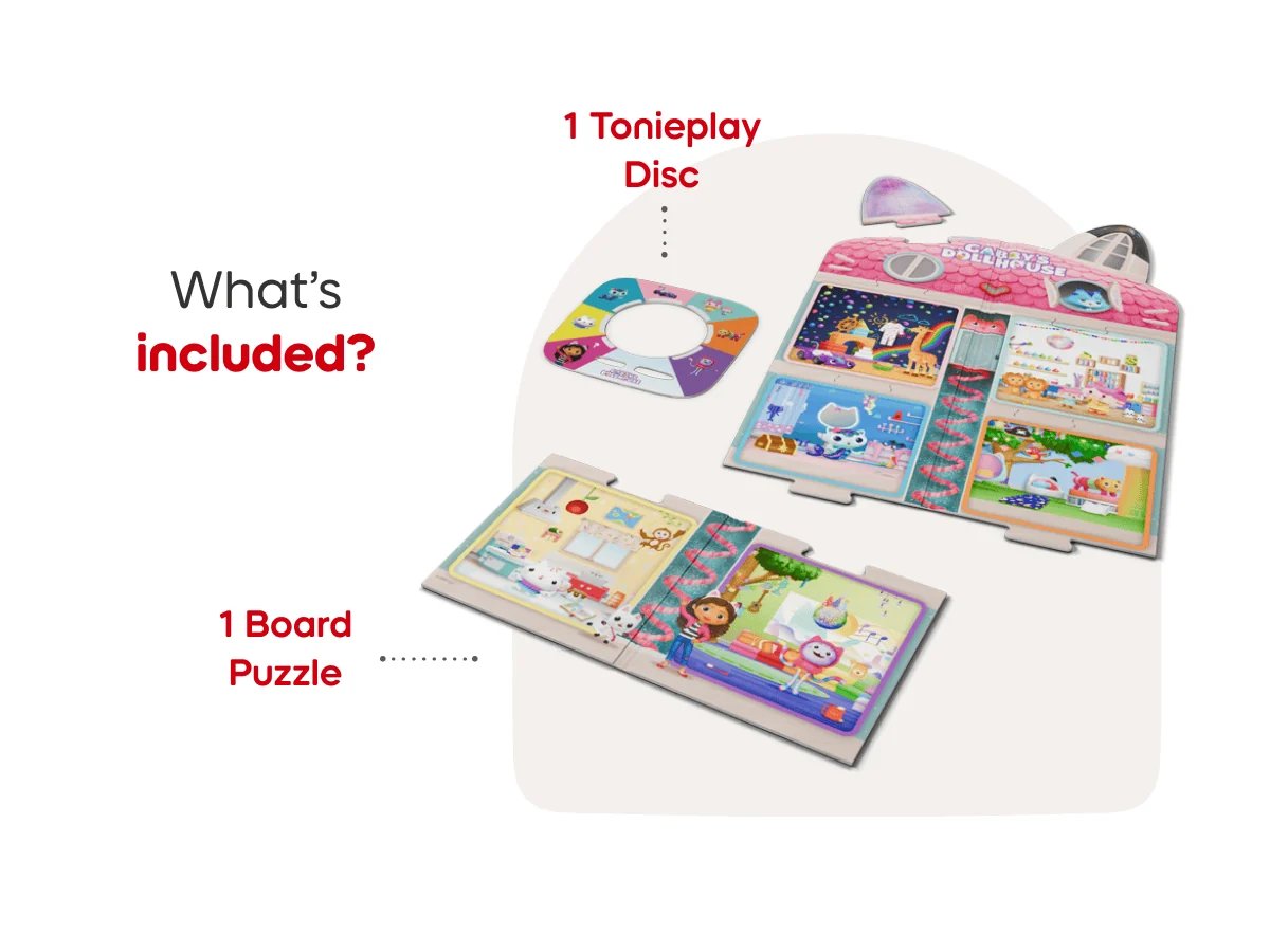 tonies Tonieplay Gabby's Dollhouse: Gabby's Cat-tastic Scavenger Hunt Game Puzzle - Image 4