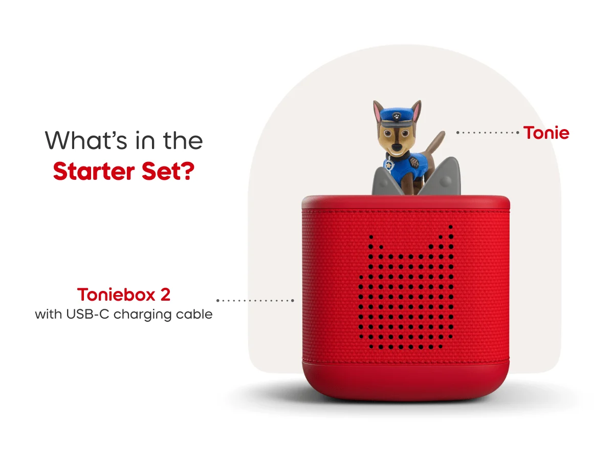 tonies PAW Patrol: Chase Toniebox 2 Starter Set- Sunset Red - Image 6