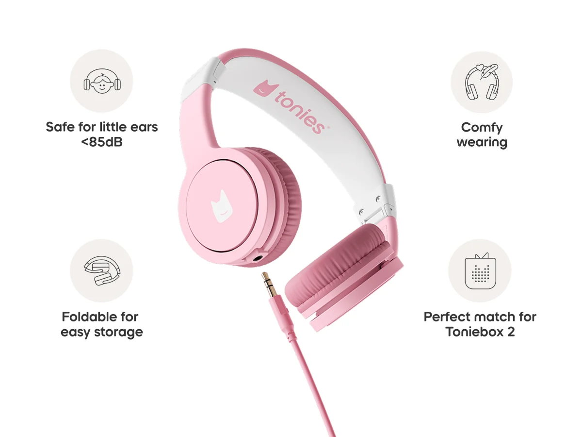 tonies Wired Headphones: Cloud Pink - Image 4