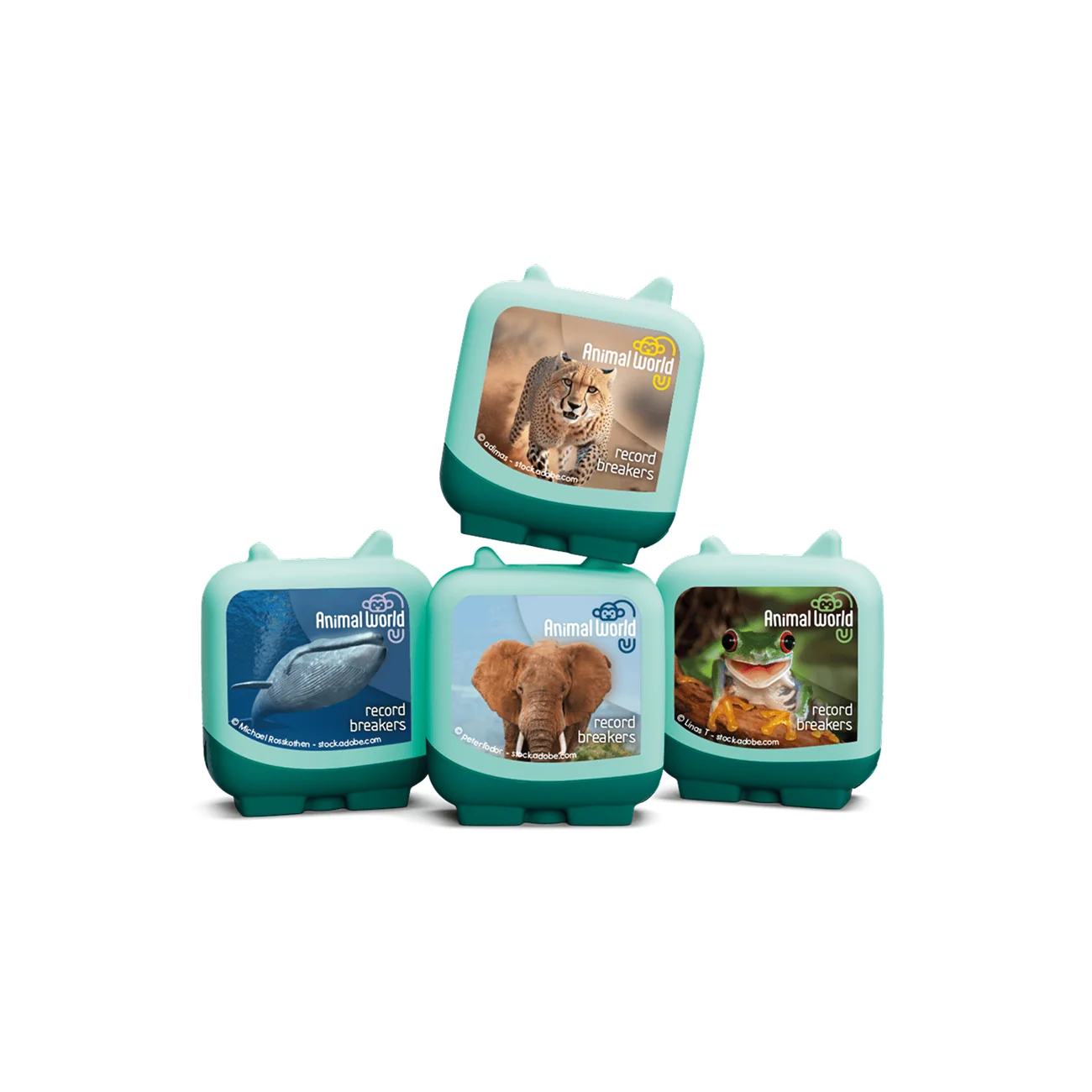 tonies 4 Pack – Animal World Record Breakers Pocket Tonies