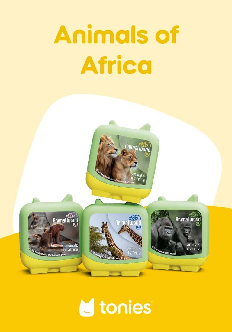 tonies 4 Pack – Animal World Animals of Africa Pocket Tonies - Image 2